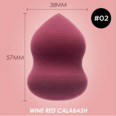 FOCALLURE マッチマックス メイクスポンジ #02 ワインレッドカラバッシュ WINE RED CALABASH